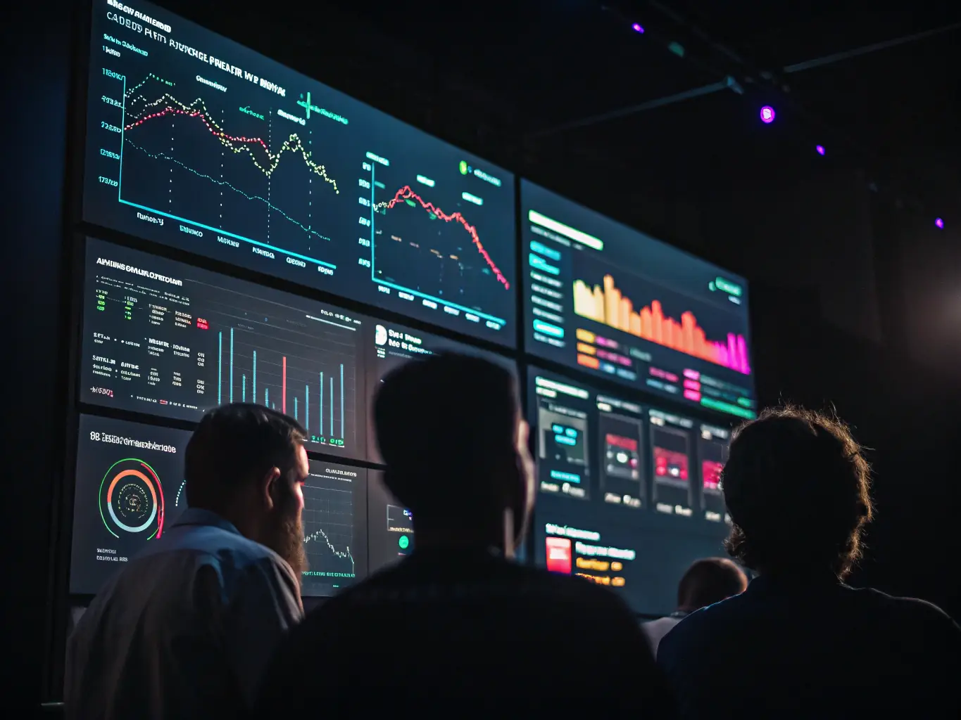A digital marketing dashboard displaying ad performance metrics and targeted audience segments, showcasing Vendero Media's targeted ad campaign service for real estate professionals.